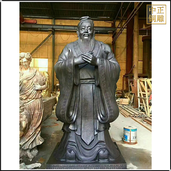 孔子銅像圖片